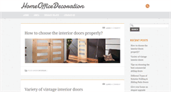 Desktop Screenshot of homeofficedecoration.net